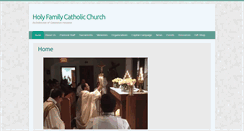 Desktop Screenshot of holyfamilychurch.us