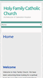 Mobile Screenshot of holyfamilychurch.us