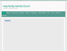 Tablet Screenshot of holyfamilychurch.us