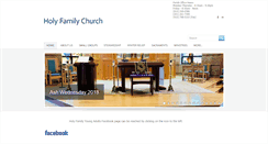 Desktop Screenshot of holyfamilychurch.com