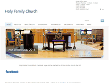 Tablet Screenshot of holyfamilychurch.com