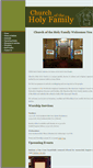Mobile Screenshot of holyfamilychurch.info
